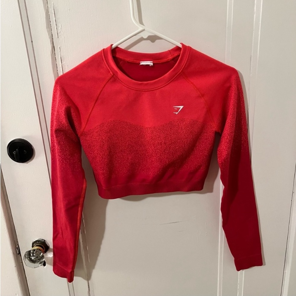 Gym shark long sleeve training crop top